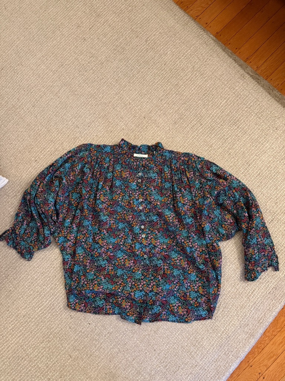 Doen Rose Blouse Navy Ladybird Floral